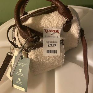 Beautiful brown cozy bag with mini wallet. Brand new